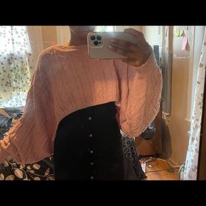 ROSE GOLD OVERSIZED SWEATER